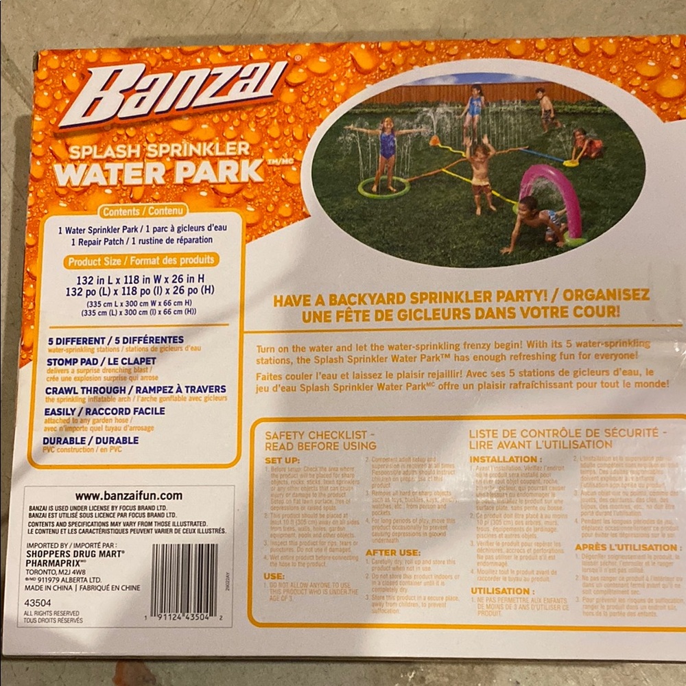 Banzai Splash Sprinkler Water Park - Picture 3 of 3